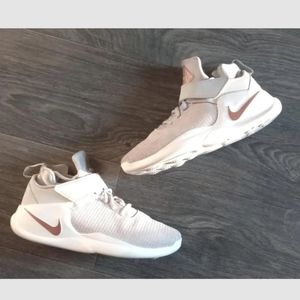 SOLD- ✔ NIKE Kwazi White and Rose Gold High Top - Size 10